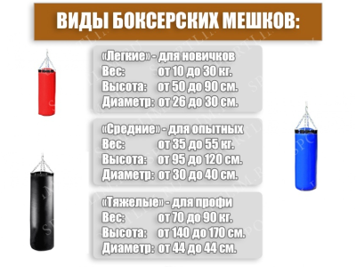 Мешок Боксерский Атлет 10кг (Красный)